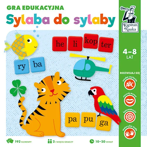 Edukativna Igra Slog Po Slog Za Djecu Od 4 8 Godina + Tvorba Riječi + Imenovanje Slika, Crvena 1