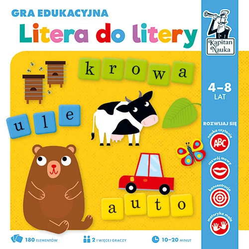 Edukativna Igra Slovo Po Slovo Za Djecu Od 4 Do 8 Godina + Učenje Oblikovanja Riječi + Imenovanje 1