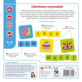 Edukativna Igra Slovo Po Slovo Za Djecu Od 4 Do 8 Godina + Učenje Oblikovanja Riječi + Imenovanje 3
