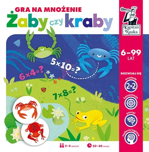 Edukativna Igra Žabe Ili Rakovi Za Djecu 6+ Učenje Množenja Do 100 2