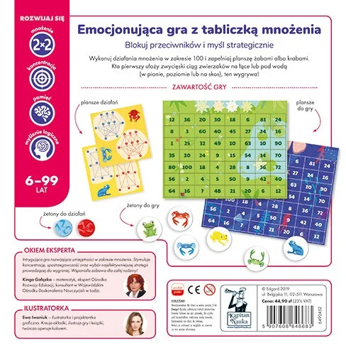 Edukativna Igra Žabe Ili Rakovi Za Djecu 6+ Učenje Množenja Do 100 3