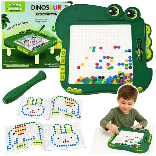 Edukativna Magnetska Ploča S Dinosaurima Slagalica Zelena 1