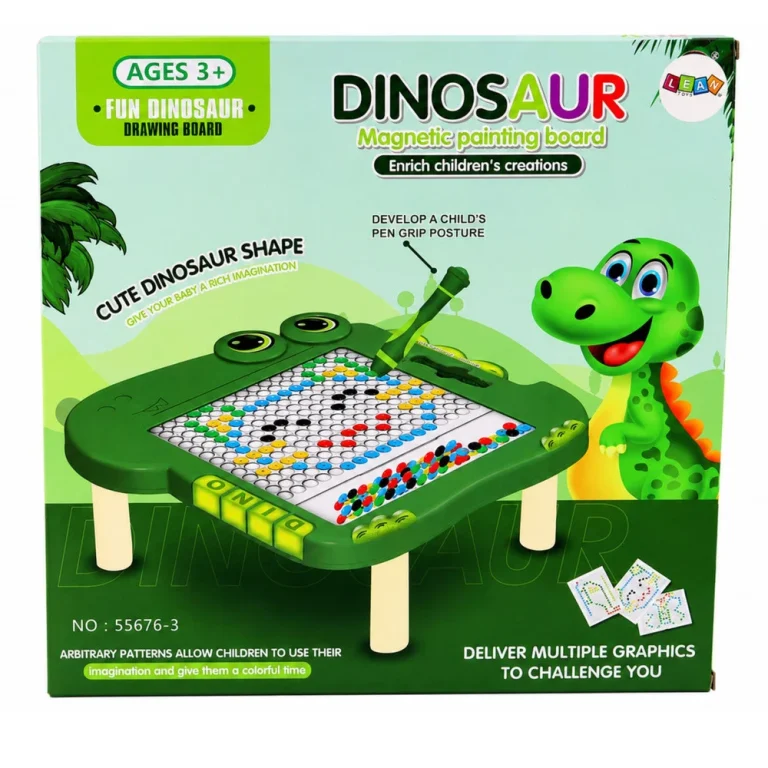 Edukativna Magnetska Ploča S Dinosaurima Slagalica Zelena 5