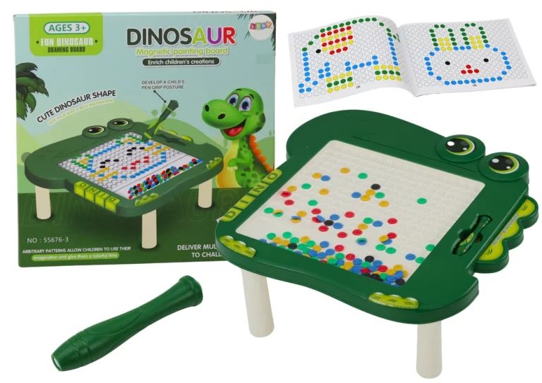 Edukativna Magnetska Ploča Za Stol S Dinosaurima, Zelena Slagalica 1
