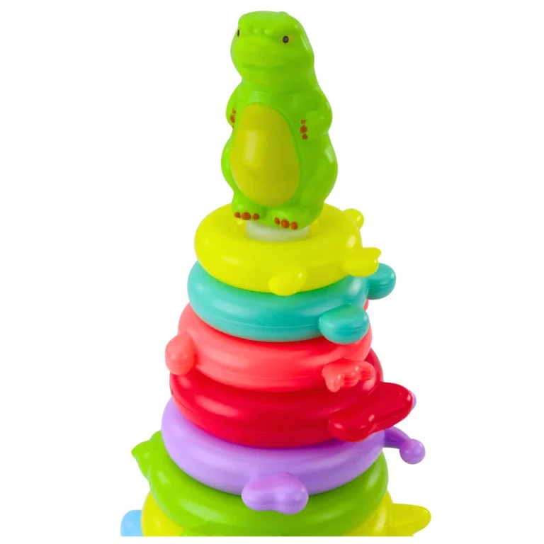 Edukativna Piramidalna Slagalica S Naljepnicama Za Figure Dinosaura, 12 Razina 2