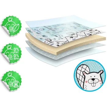 Edukativna Pjenasta Podloga U Roli 180 X 150 X 1,5 Cm Nukido Nk 342, Siva 9