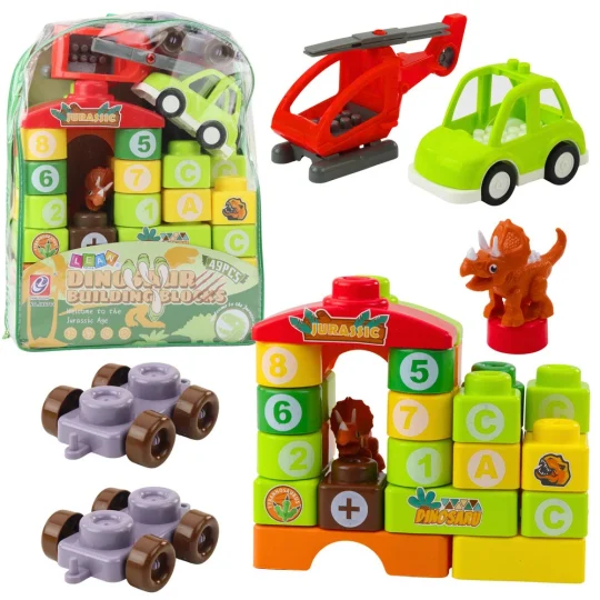 Edukativne Kocke Dinosauri Slova I Brojevi 49 Kom 1
