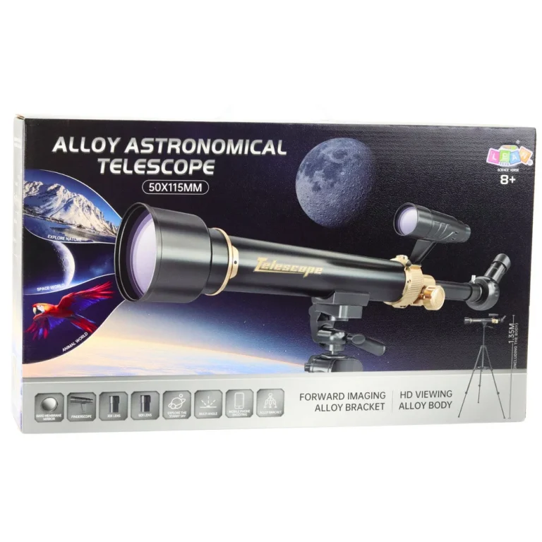 Edukativni Aluminijski Astronomski Teleskop Sa Stativom I Priborom 1,35 M 7