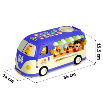 Edukativni Autobus Ricokids Rk 741 Plavi 10