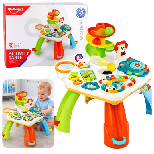 Edukativni Interaktivni Stol S Klavirom I Toboganom, 54 × 46 Cm 1