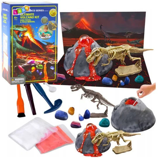 Edukativni Komplet: Eksperiment S Erupcijom Vulkana I Dinosaurima 1