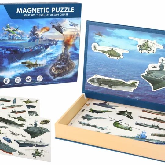 Edukativni Magnetski Set Slagalica, Motiv Vojnog Broda 1