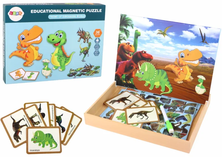 Edukativni Magnetski Set Slagalica S Dinosaurima 1