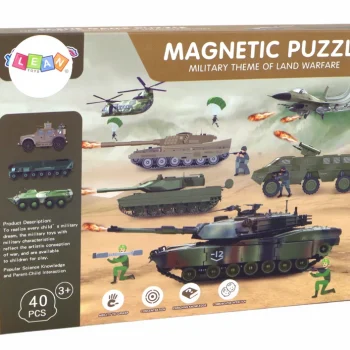Edukativni Magnetski Set Slagalica, Vojni Kopneni Motiv 5