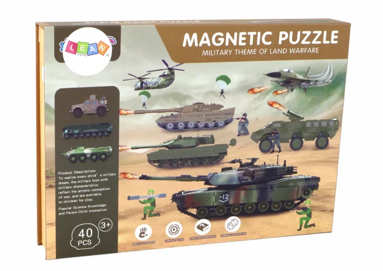 Edukativni Magnetski Set Slagalica, Vojni Kopneni Motiv 5