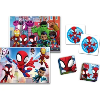 Edukativni Set Marvel Spidey Clementoni 18295 Slagalice, Memo I Blokovi 2