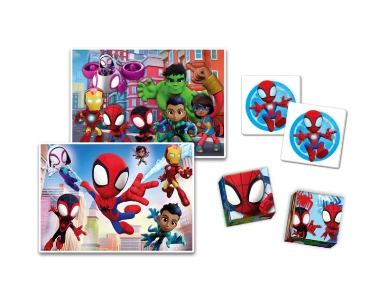 Edukativni Set Marvel Spidey Clementoni 18295 Slagalice, Memo I Blokovi 2