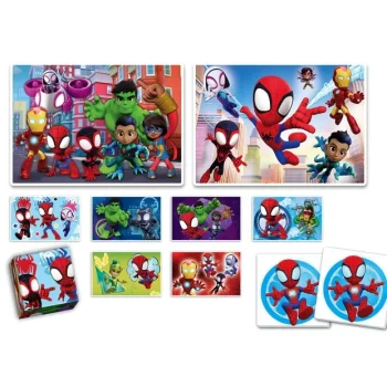 Edukativni Set Marvel Spidey Clementoni 18295 Slagalice, Memo I Blokovi 3