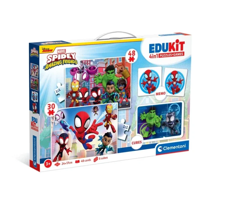 Edukativni Set Marvel Spidey Clementoni 18295 Slagalice, Memo I Blokovi 4