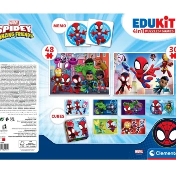 Edukativni Set Marvel Spidey Clementoni 18295 Slagalice, Memo I Blokovi 5