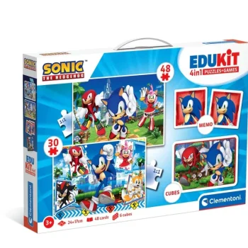 Edukativni Set Sonic Clementoni 18318 Slagalice, Memo I Blokovi 5