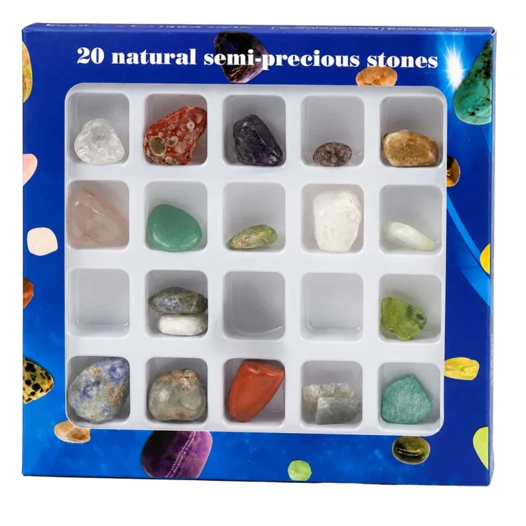 Edukativni Set Poludragih Minerala, Kolekcionarsko Kamenje, 20 Kom 4
