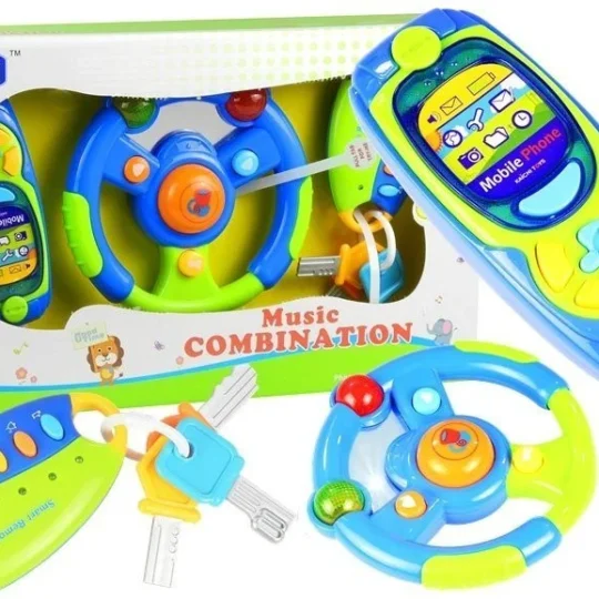 Edukativni Set Za Auto, Volan, Mobitel I Ključevi 1