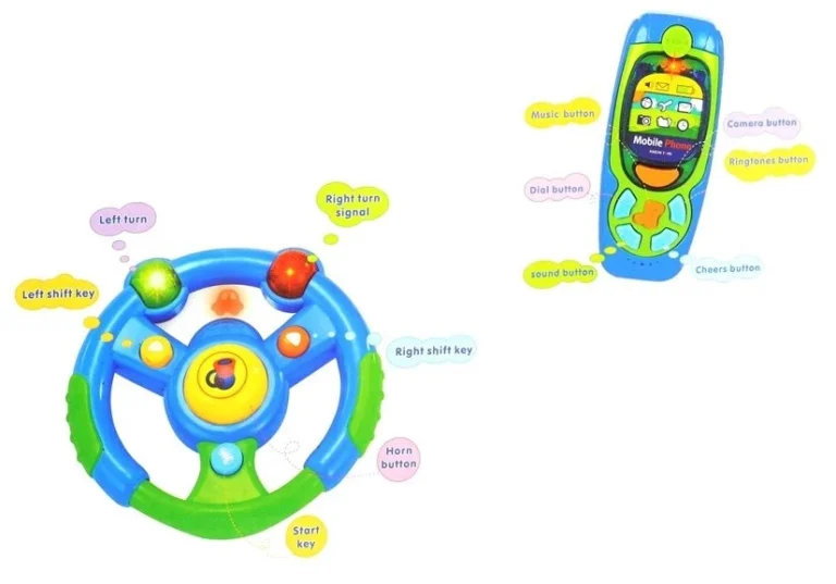 Edukativni Set Za Auto, Volan, Mobitel I Ključevi 6