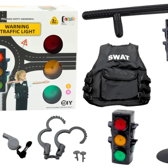 Edukativni Set Za Policajce S Prometnim Signalima, 10 Dijelova 1