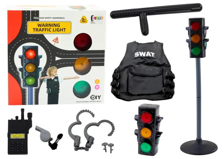Edukativni Set Za Policajce S Prometnim Signalima, 10 Dijelova 1