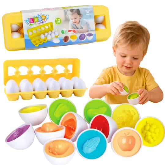 Edukativni Sorter Jaja Sparivanje Oblika 12 Kom 1