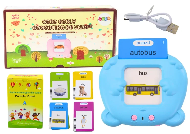 Edukativni Tablet 224 Riječi Pl/en, Plavi 1