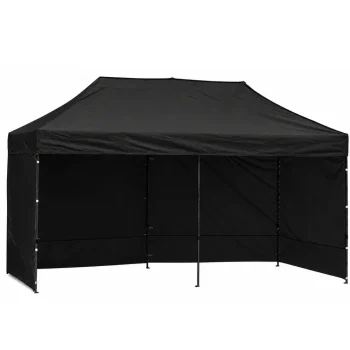 Ekspresni Vrtni šator Za Ugostiteljstvo, Komercijalni Paviljon, Crni, 3x6 M 11