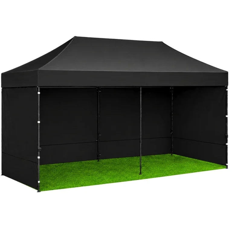 Ekspresni Vrtni šator Za Ugostiteljstvo, Komercijalni Paviljon, Crni, 3x6 M 2