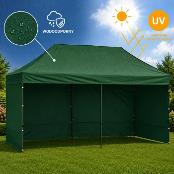 Ekspresni Vrtni šator Za Ugostiteljstvo, Komercijalni Paviljon, Zeleni, 3x6 M 6