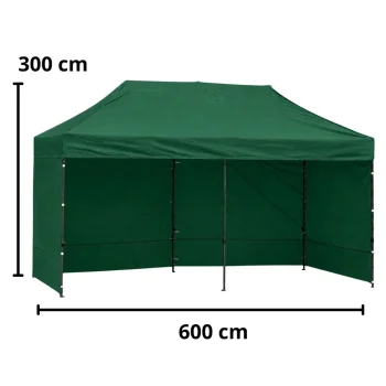 Ekspresni Vrtni šator Za Ugostiteljstvo, Komercijalni Paviljon, Zeleni, 3x6 M 8