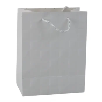 Elegantna Poklon Vrećica S Reljefnim Kvadratićima 23 X 18 X 10,5 Cm 7