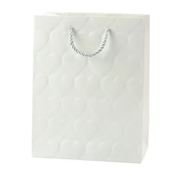 Elegantna Poklon Vrećica S Reljefnim Srcima 23 X 18 X 10,5 Cm 3
