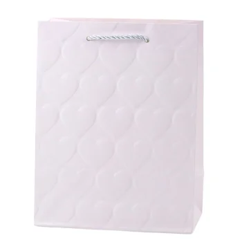 Elegantna Poklon Vrećica S Reljefnim Srcima 23 X 18 X 10,5 Cm 4