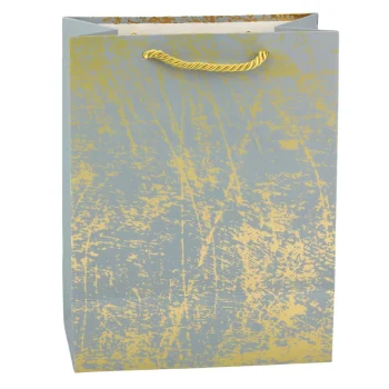 Elegantna Poklon Vrećica Sa Zlatnim Ukrasima 23 X 18 X 10 Cm 2