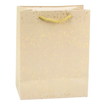 Elegantna Poklon Vrećica Sa Zlatnim Ukrasima 23 X 18 X 10 Cm 3