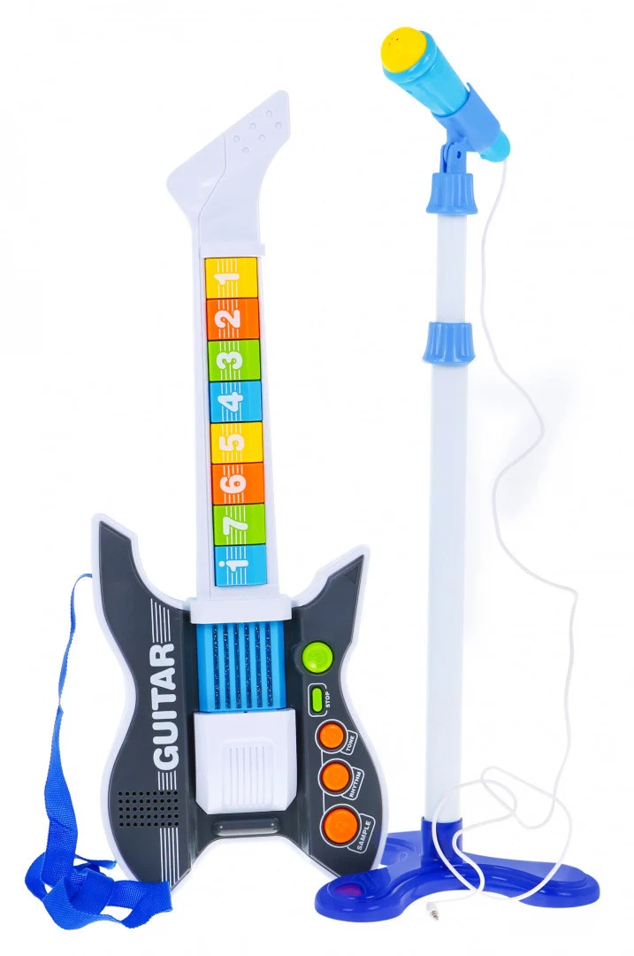 Električna Gitara S Mikrofonom Na Stalku 3+ 4