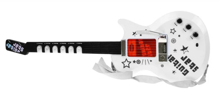 Električna Gitara S Mikrofonom Za Djecu 6+ Zvukovi Instrumenata + Svjetla 5