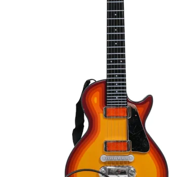 Električna Gitara Za Djecu 3+ Crvena S Imitacijom Drveta + Slušalice 5