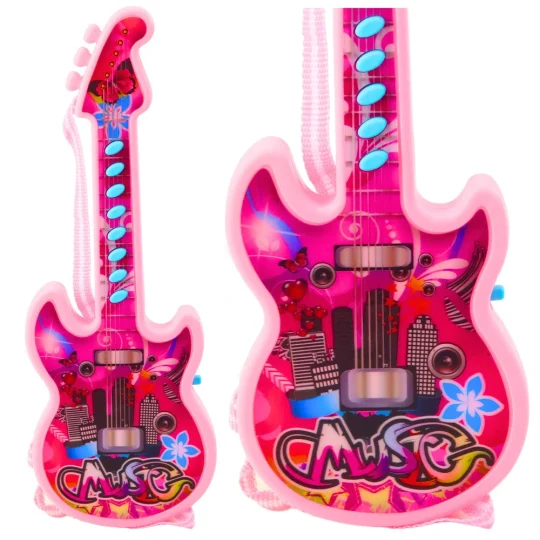 Električna Gitara Za Djecu Melodies 29 Cm, Ružičasta 1