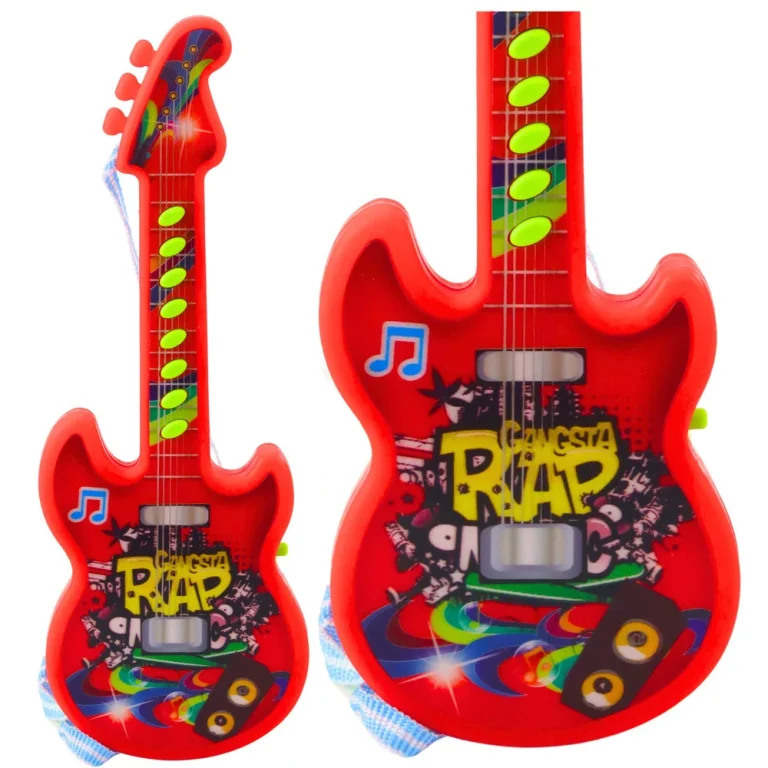 Električna Gitara Za Djecu Melodies Solmization Range Crvena 29 Cm 1