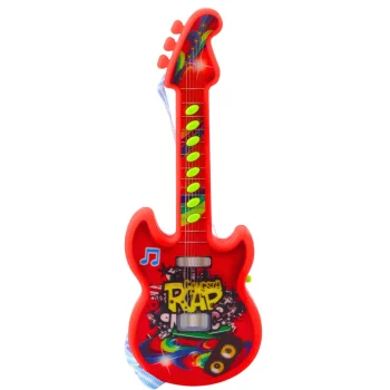 Električna Gitara Za Djecu Melodies Solmization Range Crvena 29 Cm 2