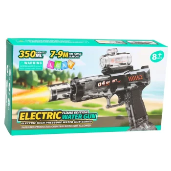 Električna Vodena Puška Automatska Crna, Domet 7 9m 350 Ml 5