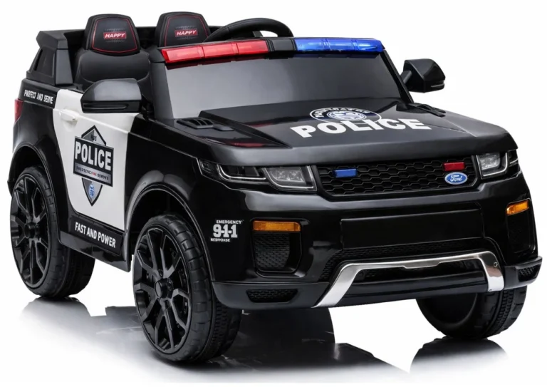 Električna Vožnja Na Biciklu Bbh 021 Policijska Crna Auto Na Akumulator 1