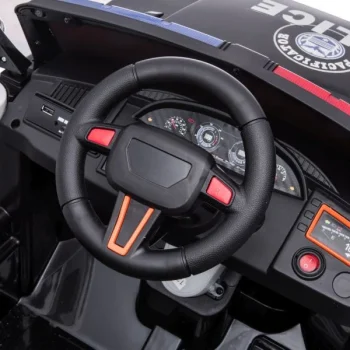Električna Vožnja Na Biciklu Bbh 021 Policijska Crna Auto Na Akumulator 13